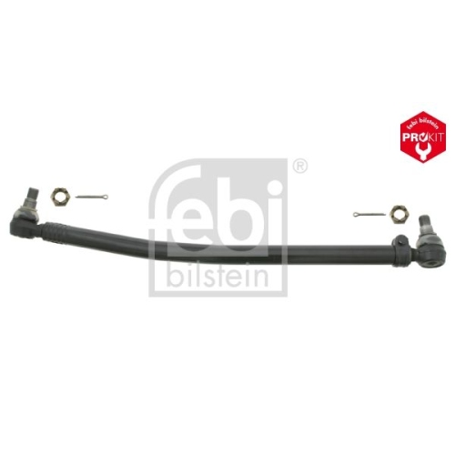 Febi Bilstein 24087 Lenkstange mit Kronenmuttern und Splinten, vom Lenkgetriebe zur 1. Vorderachse , 1 St&uuml;ck