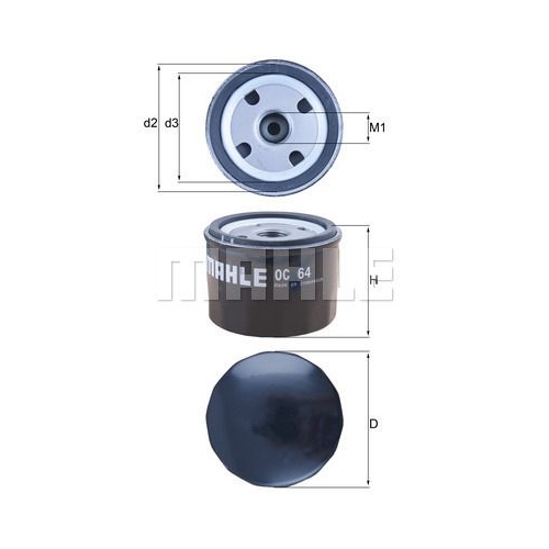 &Ouml;lfilter KNECHT OC 64 f&uuml;r FARYMANN DIESEL DEUTZ
