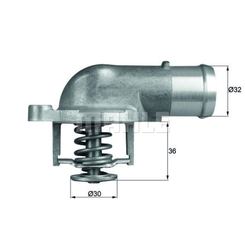 Thermostat, K&uuml;hlmittel MAHLE TI 212 87D f&uuml;r VAG