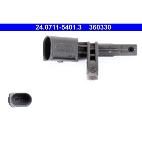 Sensor, Raddrehzahl ATE 24.0711-5401.3 f&uuml;r PORSCHE VAG, Hinterachse links