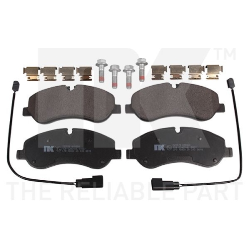 Bremsbelagsatz, Scheibenbremse NK 222576 f&uuml;r FORD, Vorderachse