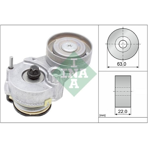 Spannarm, Keilrippenriemen INA 534 0147 10 f&uuml;r FIAT OPEL VAUXHALL CHEVROLET