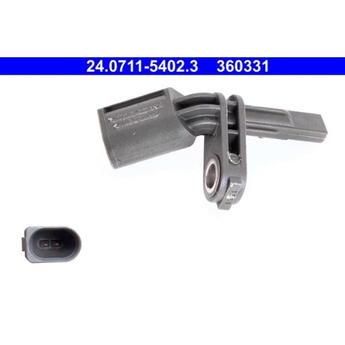 Sensor, Raddrehzahl ATE 24.0711-5402.3 f&uuml;r PORSCHE SEAT SKODA VAG