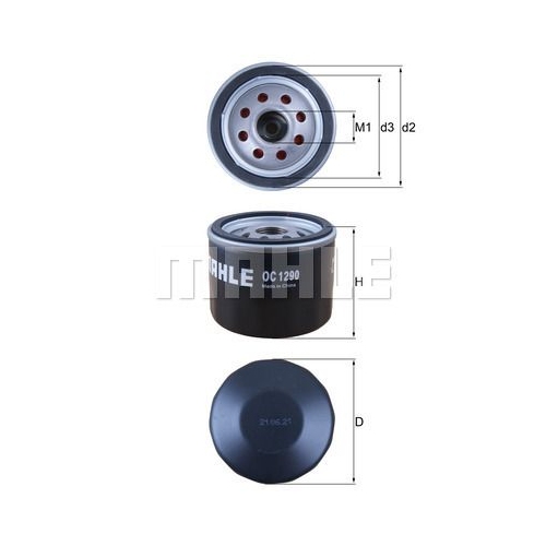 &Ouml;lfilter KNECHT OC 1290 f&uuml;r HONDA SSANGYONG