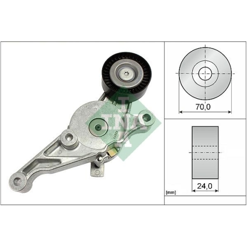 Spannarm, Keilrippenriemen INA 534 0151 10 f&uuml;r AUDI FORD VW