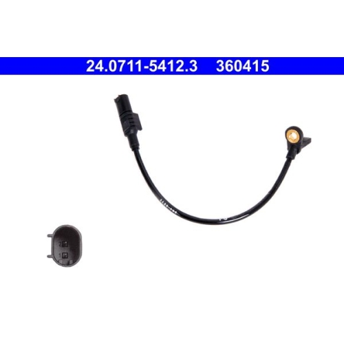 Sensor, Raddrehzahl ATE 24.0711-5412.3 f&uuml;r MERCEDES-BENZ, Hinterachse