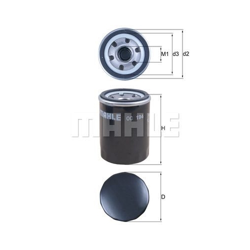 &Ouml;lfilter KNECHT OC 194 f&uuml;r FORD NISSAN KIA FIAT-HITACHI INFINITI