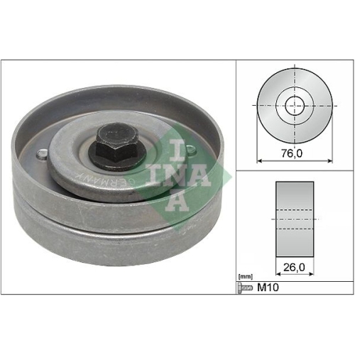 Umlenk-/F&uuml;hrungsrolle, Keilrippenriemen INA 532 0402 30 f&uuml;r HONDA ISUZU OPEL