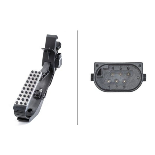 Sensor, Fahrpedalstellung HELLA 6PV 010 946-461 f&uuml;r DAIMLER MERCEDES-BENZ