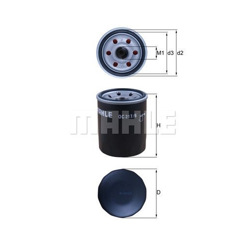 &Ouml;lfilter KNECHT OC 217/6 f&uuml;r FIAT SUZUKI
