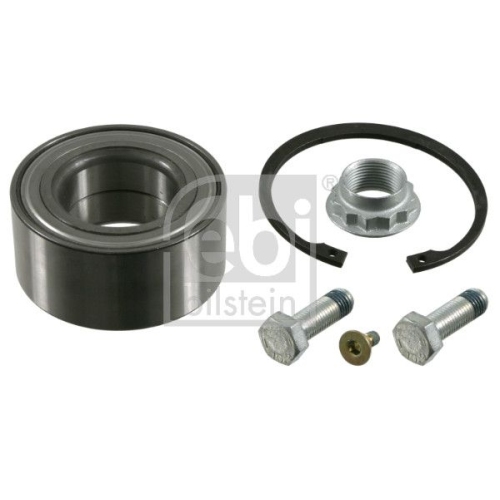 Febi Bilstein 21887 Radlagersatz mit Befestigungsschrauben, Achsmutter und Sicherungsring , 1 St&uuml;ck