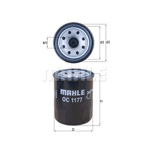 &Ouml;lfilter KNECHT OC 1177 f&uuml;r SUBARU