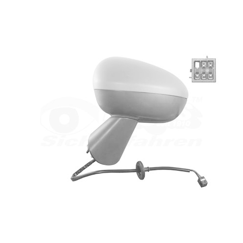 Au&szlig;enspiegel VAN WEZEL 3860807 * HAGUS * f&uuml;r OPEL, links
