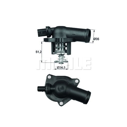 Thermostat, K&uuml;hlmittel MAHLE TI 17 109 f&uuml;r VAG