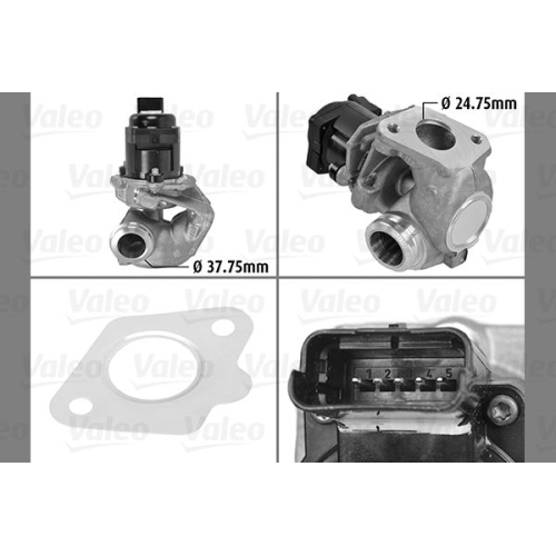 AGR-Ventil VALEO 700414 ORIGINAL TEIL f&uuml;r CITRO&Euml;N FIAT PEUGEOT SUZUKI