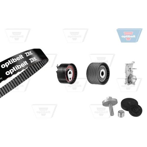 Wasserpumpe + Zahnriemensatz OPTIBELT KT 1406 W1 Optibelt-WAPU-KIT