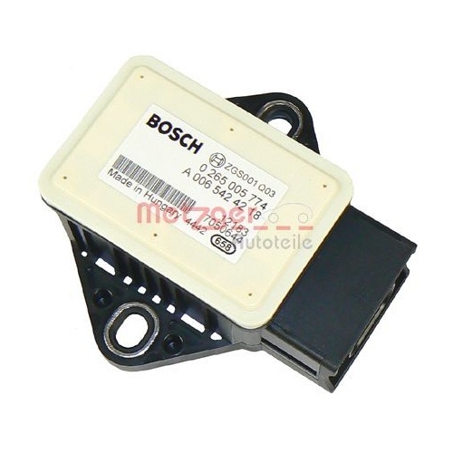 Sensor, L&auml;ngs-/Querbeschleunigung METZGER 0900578 ORIGINAL ERSATZTEIL f&uuml;r VW