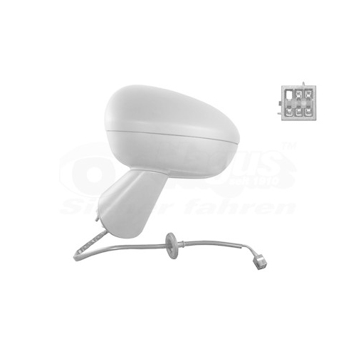 Au&szlig;enspiegel VAN WEZEL 3860817 * HAGUS * f&uuml;r OPEL, links