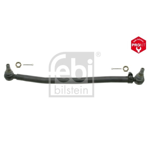 Febi Bilstein 24112 Lenkstange mit Kronenmuttern und Splinten, vom Lenkgetriebe zur 1. Vorderachse , 1 St&uuml;ck