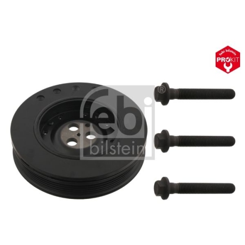 Febi Bilstein 1x 33673 Riemenscheibe (entkoppelt) f&uuml;r Kurbelwelle mit Schrauben