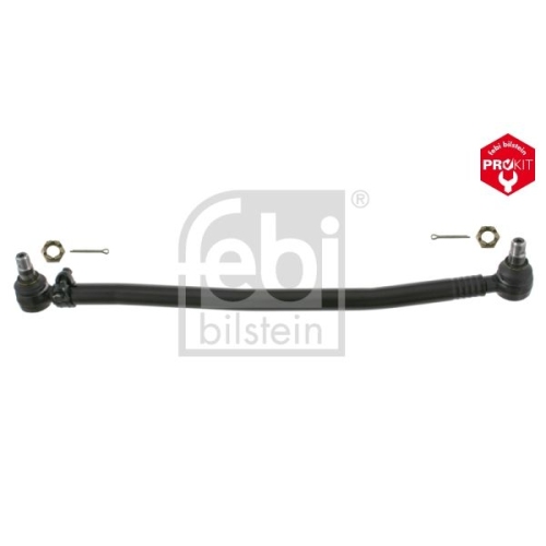 Febi Bilstein 24113 Lenkstange mit Kronenmuttern und Splinten, vom Lenkgetriebe zur 1. Vorderachse , 1 St&uuml;ck