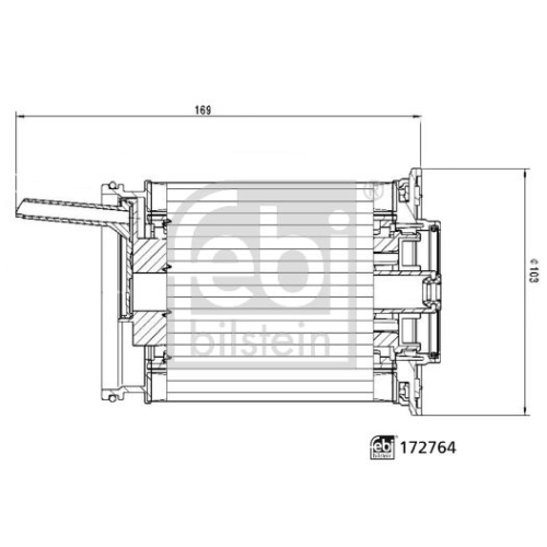 Kraftstofffilter FEBI BILSTEIN 172764 f&uuml;r AUDI PORSCHE VW BENTLEY
