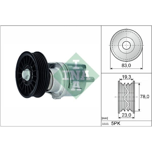 Spannarm, Keilrippenriemen INA 534 0185 10 f&uuml;r AUDI VW