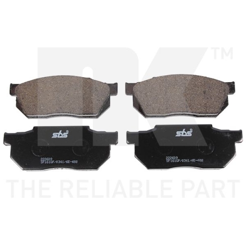 Bremsbelagsatz, Scheibenbremse NK 222609 f&uuml;r HONDA, Vorderachse
