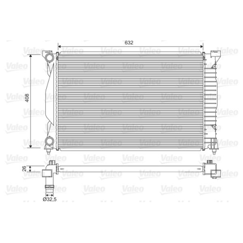 K&uuml;hler, Motork&uuml;hlung VALEO 734269 f&uuml;r AUDI SEAT