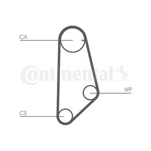 Zahnriemen CONTINENTAL CTAM CT635 f&uuml;r AUDI VW