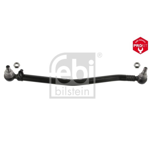 Febi Bilstein 24117 Lenkstange mit Sicherungsmuttern, vom Lenkgetriebe zur 1. Vorderachse , 1 St&uuml;ck
