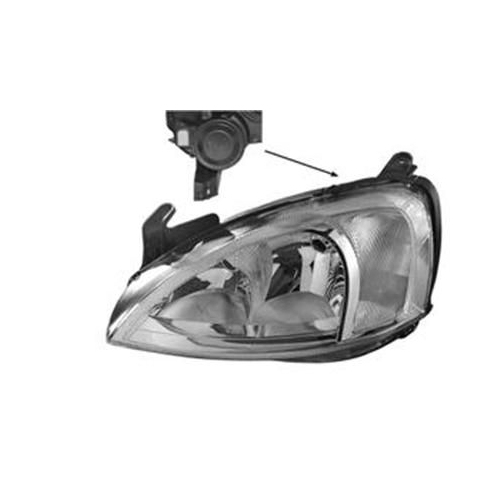 Hauptscheinwerfer VAN WEZEL 3777961 f&uuml;r OPEL, links