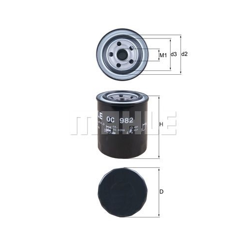 &Ouml;lfilter KNECHT OC 982 f&uuml;r SUBARU