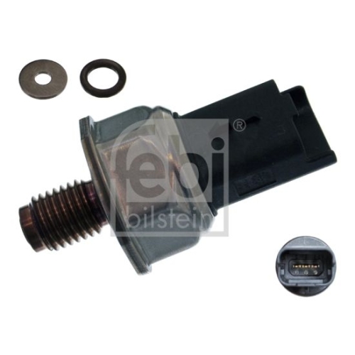Febi Bilstein 45187 Kraftstoffdrucksensor mit Dichtringen , 1 St&uuml;ck