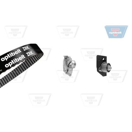 Wasserpumpe + Zahnriemensatz OPTIBELT KT 1434 W1 Optibelt-WAPU-KIT