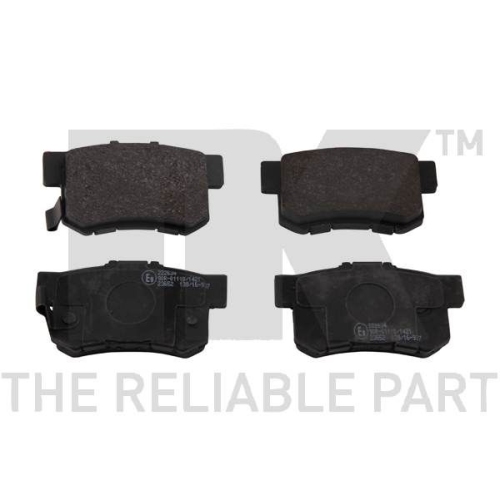 Bremsbelagsatz, Scheibenbremse NK 222634 f&uuml;r HONDA NISSAN ROVER, Hinterachse