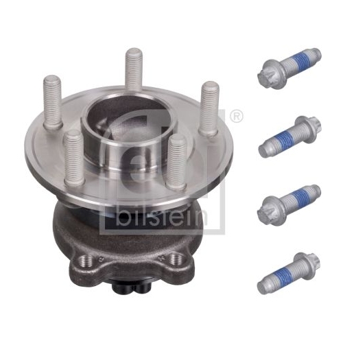 Febi Bilstein 102785 Radlagersatz mit Radnabe, ABS-Impulsring und Anbaumaterial , 1 St&uuml;ck