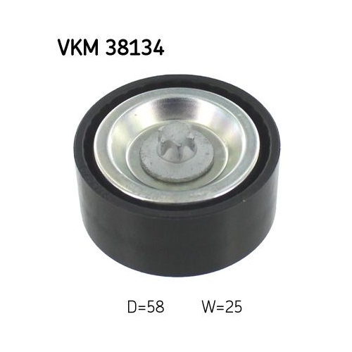 Umlenk-/F&uuml;hrungsrolle, Keilrippenriemen SKF VKM 38134 f&uuml;r MERCEDES-BENZ, mitte