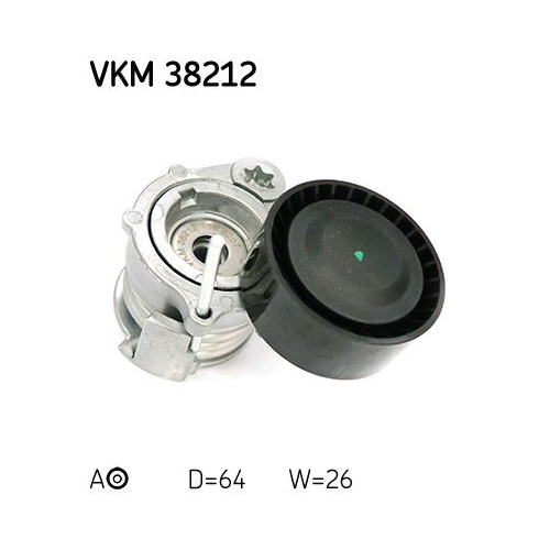 Spannrolle, Keilrippenriemen SKF VKM 38212 f&uuml;r BMW, mitte