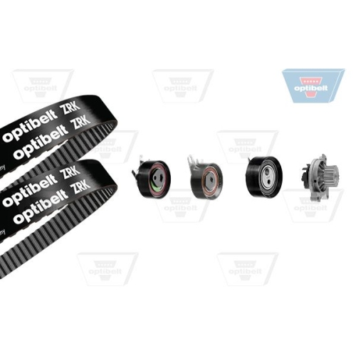 Wasserpumpe + Zahnriemensatz OPTIBELT KT 1442 W1 Optibelt-WAPU-KIT