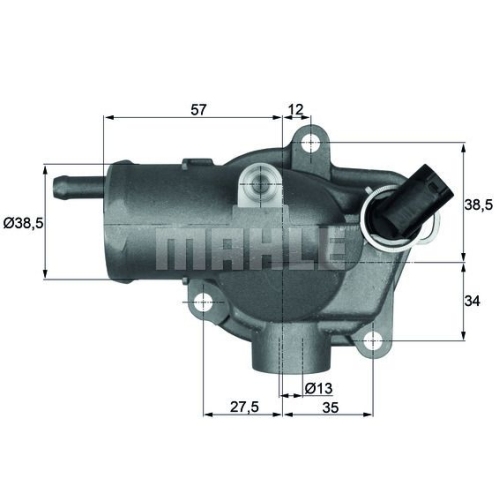 Thermostat, K&uuml;hlmittel MAHLE TI 27 92 f&uuml;r MERCEDES-BENZ