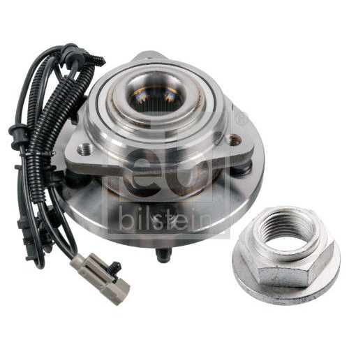 Febi Bilstein 172772 Radlagersatz mit Radnabe und ABS-Impulsring, 1 St&uuml;ck