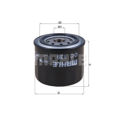 &Ouml;lfilter KNECHT OC 139 f&uuml;r FORD GMC NISSAN