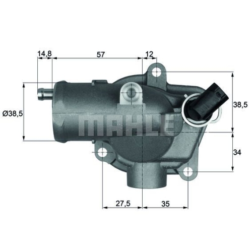 Thermostat, K&uuml;hlmittel MAHLE TI 28 92 f&uuml;r MERCEDES-BENZ
