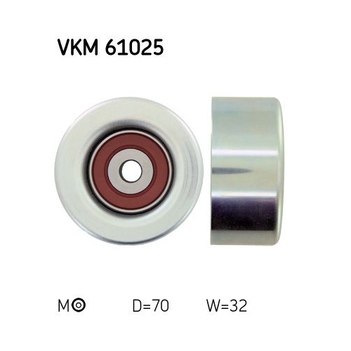 Umlenk-/F&uuml;hrungsrolle, Keilrippenriemen SKF VKM 61025 f&uuml;r TOYOTA LEXUS, links