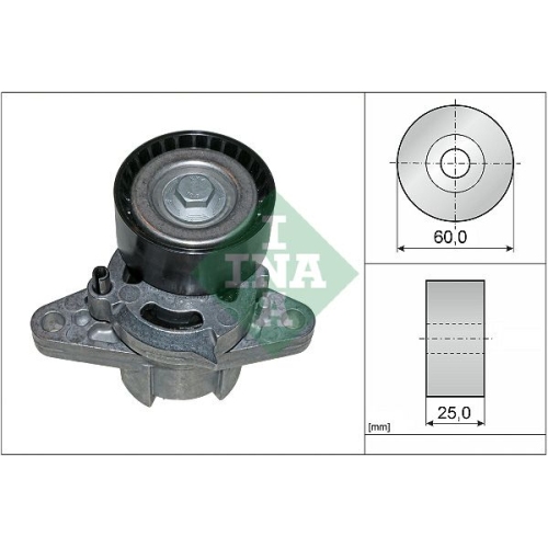 Spannarm, Keilrippenriemen INA 534 0271 10 f&uuml;r NISSAN RENAULT