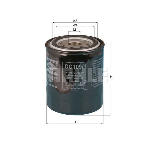 &Ouml;lfilter KNECHT OC 109/1 f&uuml;r FORD NISSAN SUBARU