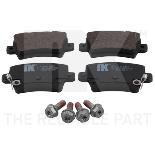 Bremsbelagsatz, Scheibenbremse NK 222639 f&uuml;r HONDA, Hinterachse