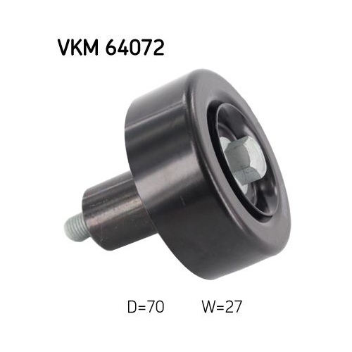 Umlenk-/F&uuml;hrungsrolle, Keilrippenriemen SKF VKM 64072 f&uuml;r HYUNDAI KIA, rechts