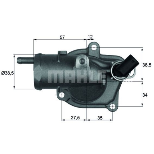 Thermostat, K&uuml;hlmittel MAHLE TI 31 92 f&uuml;r MERCEDES-BENZ